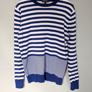 Express Men's Striped Crew neck Sweater
